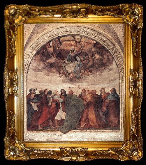 framed  Rosso Fiorentino Assumption of the Viorgin, ta009-2